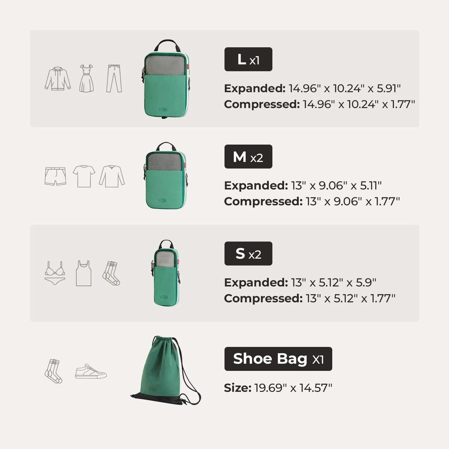 Blast Packing Cubes (Free-Gift)