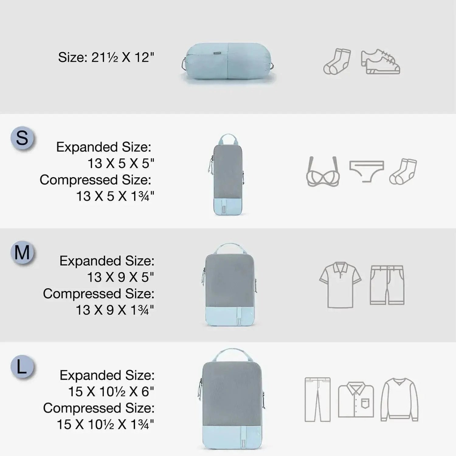 Compression Packing Cubes