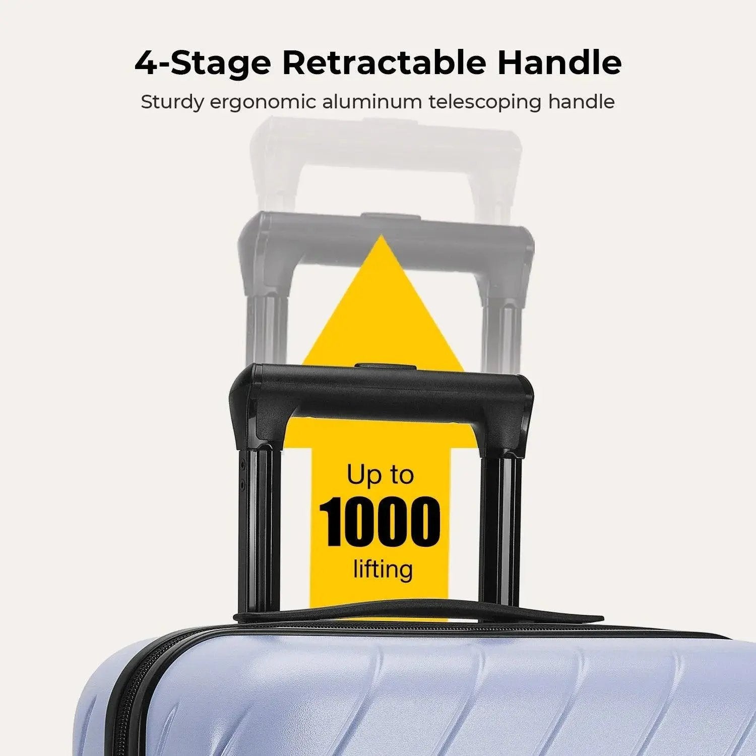 Daren 16-20 Inch Lightweight Hardside Carry-On Suitcase