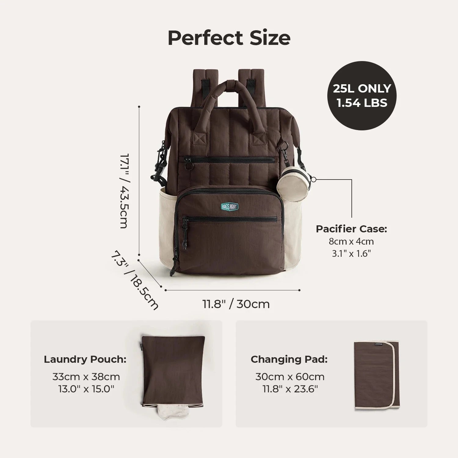 Paz 25L Diaper Backpack