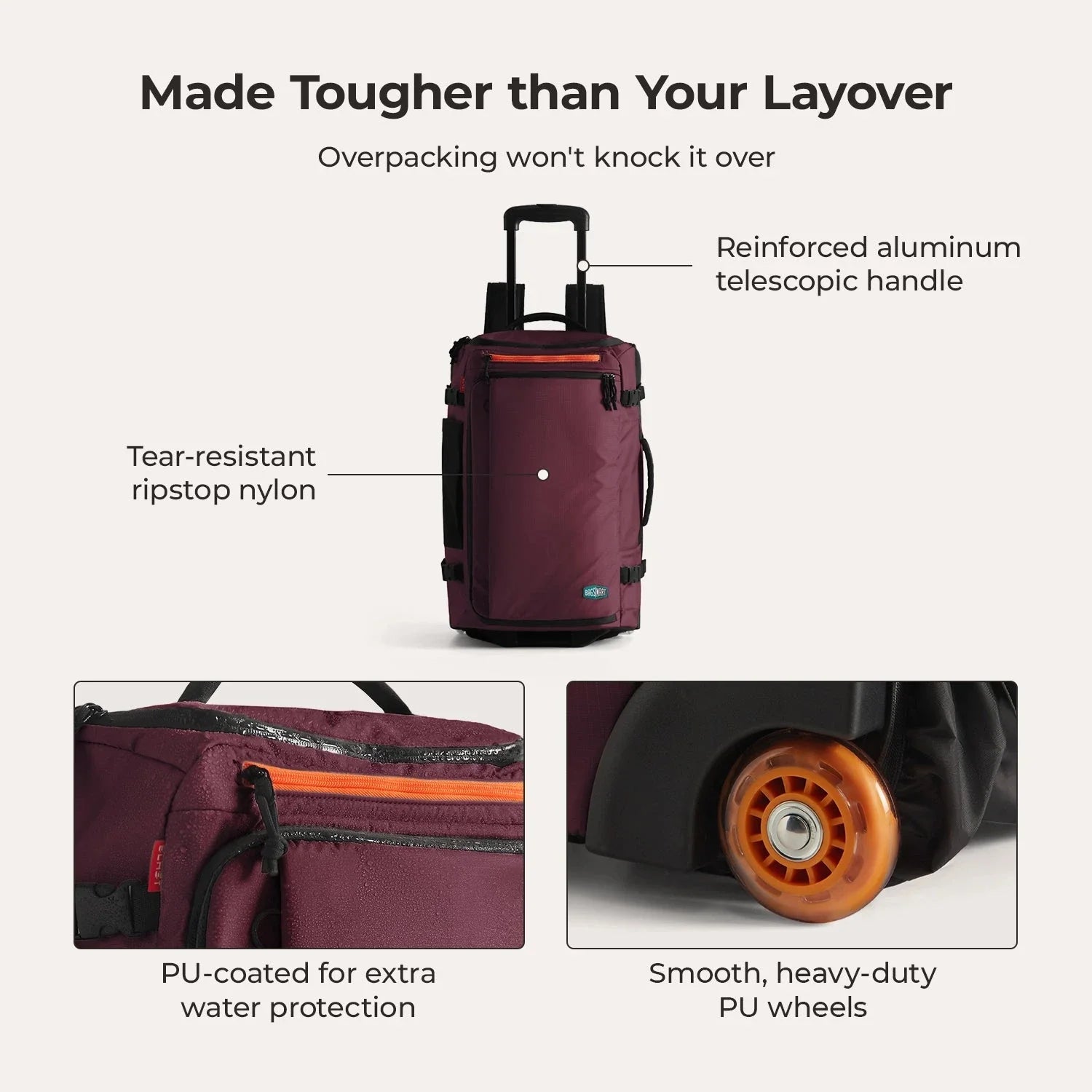 Blast 43L Roller Backpack